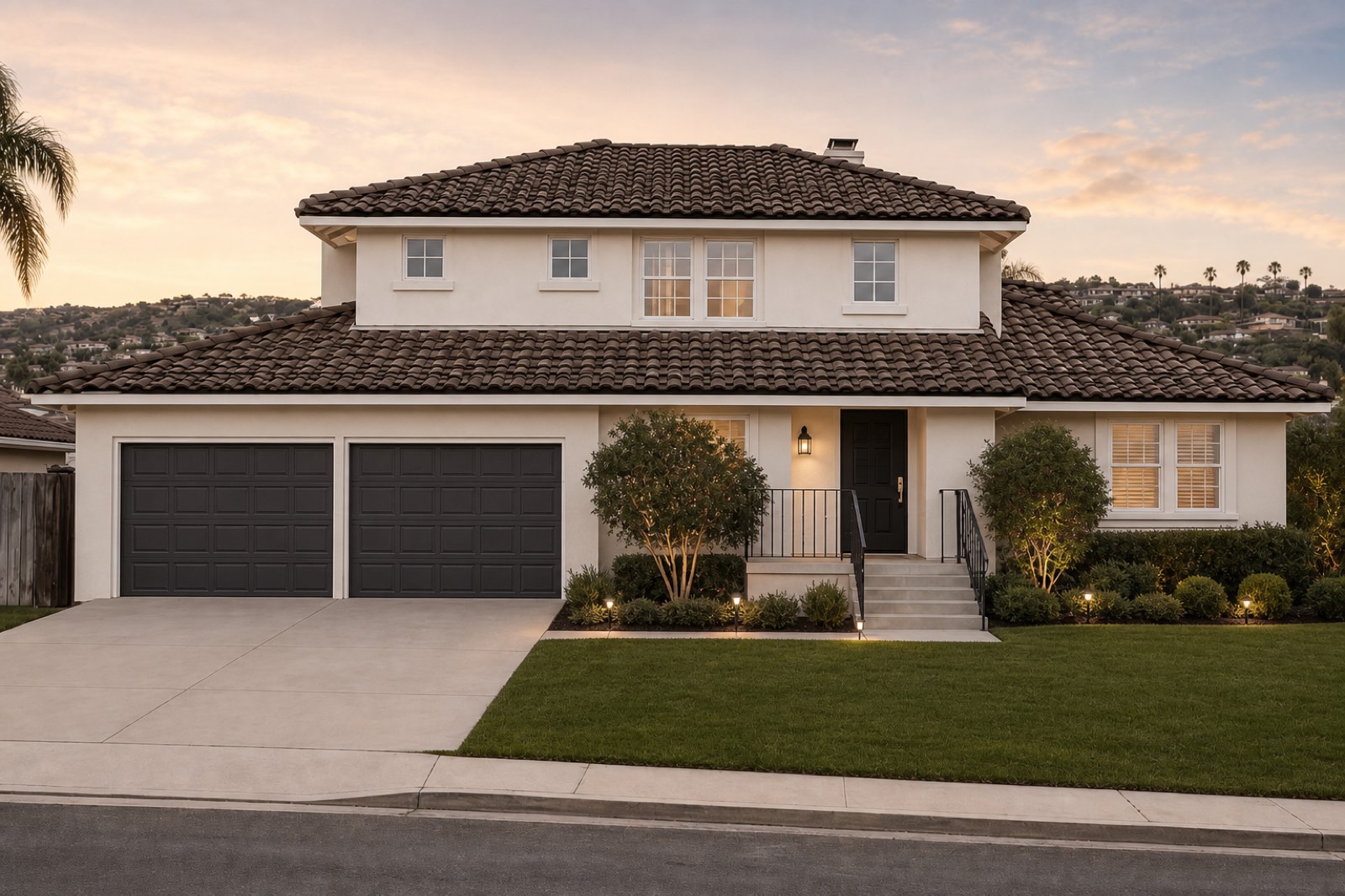 Same home exterior after facade refresh