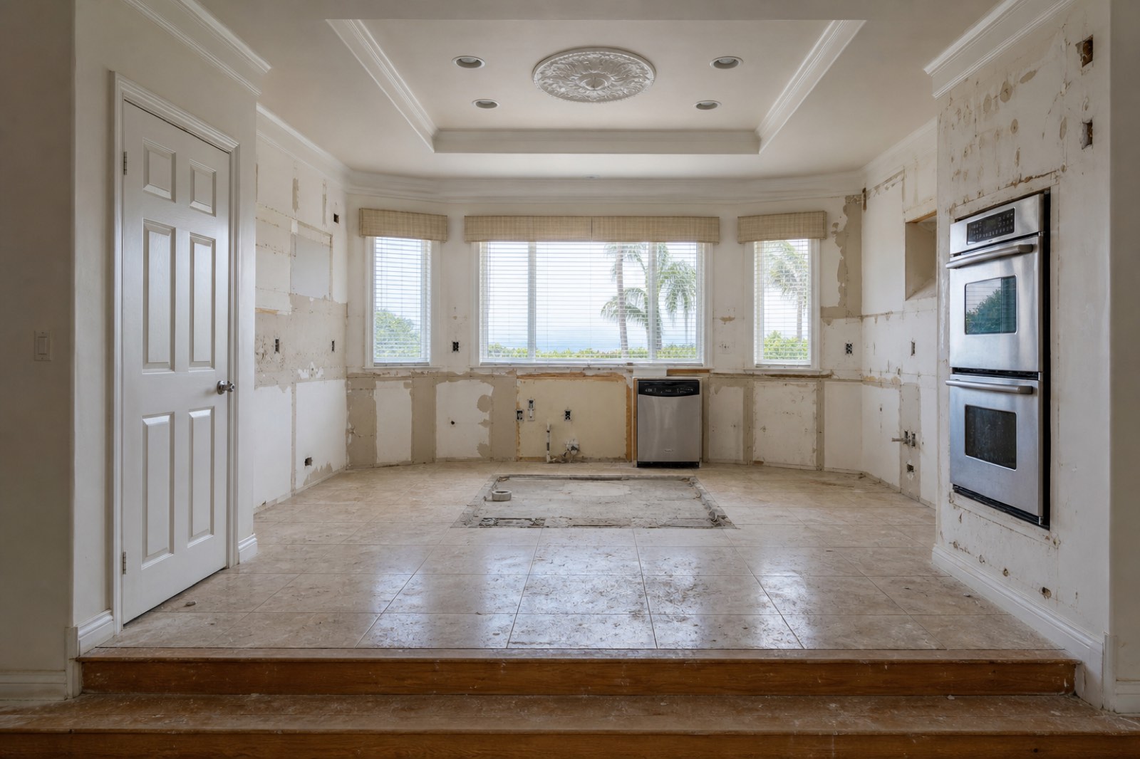 Kitchen before estate restoration