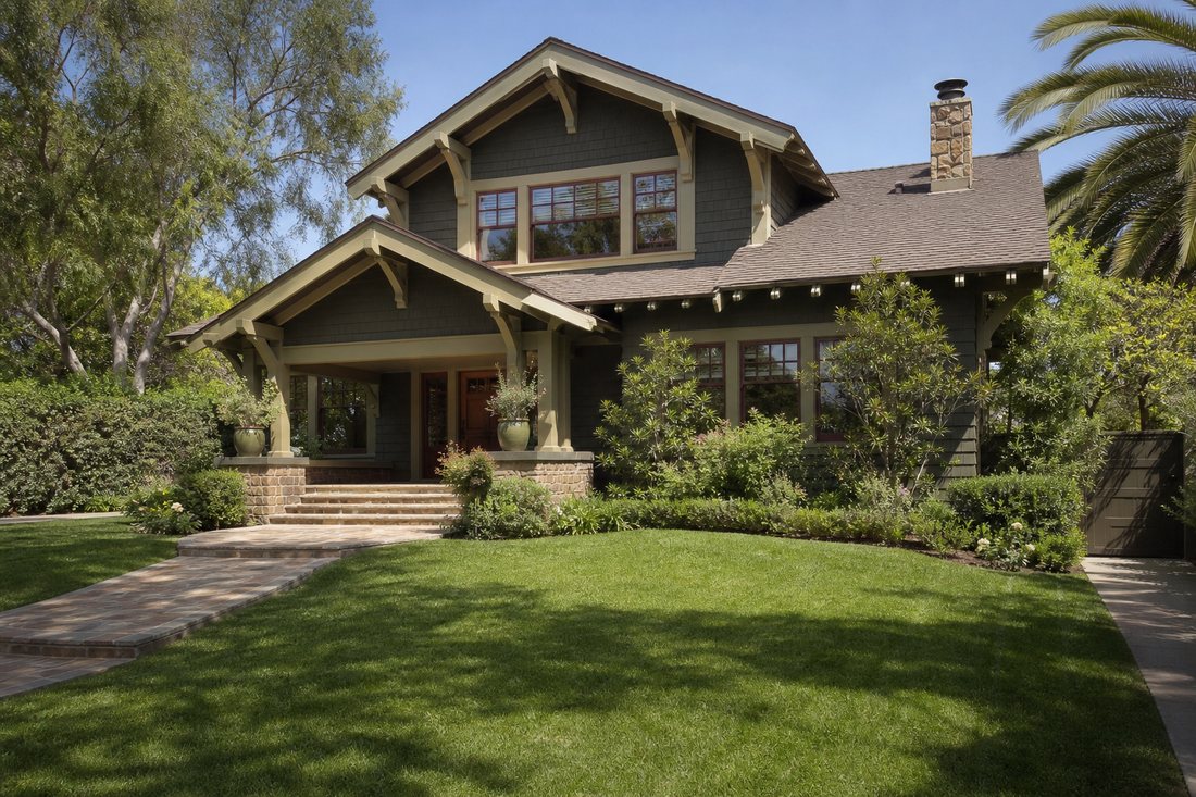 Restored Southern California estate home exterior